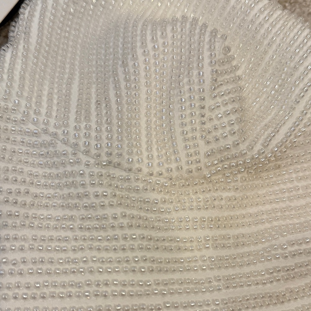 Zara White Textured Crop Top - Picture 3 of 3